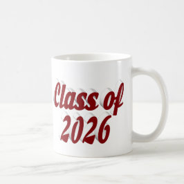 Caneca De Café Graduação texto grená turma de 2026