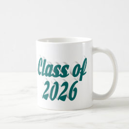 Caneca De Café Graduação texto verde turma de 2026