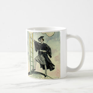 Caneca De Café Graduação Vintage, Subindo a Escada Corporativa