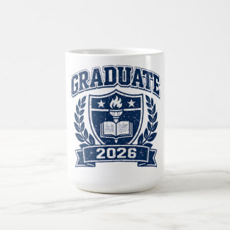 Caneca De Café Graduado 2026 – Marco de Conquista Universitário