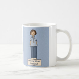 Caneca De Café Graduado em Escola de Enfermagem