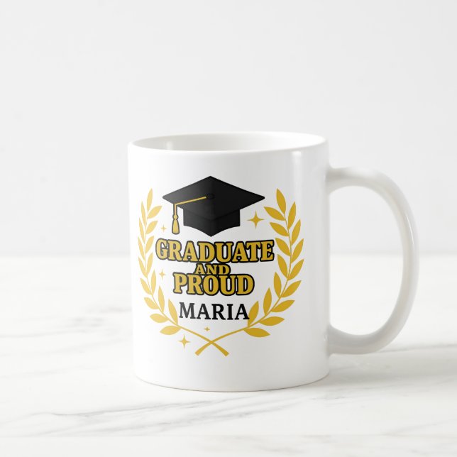Caneca De Café Graduate and Proud (Direita)