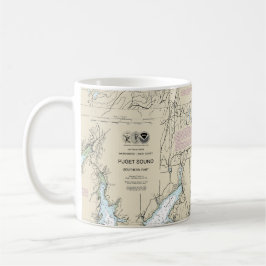 Caneca De Café Gráfico 18448 da Parte Sul do Puget Sound