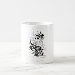 Caneca De Café Gráfico 5 da safira de estrela