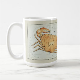 Caneca De Café Gráfico Astronômico Antiguo Zodíaco Cancer