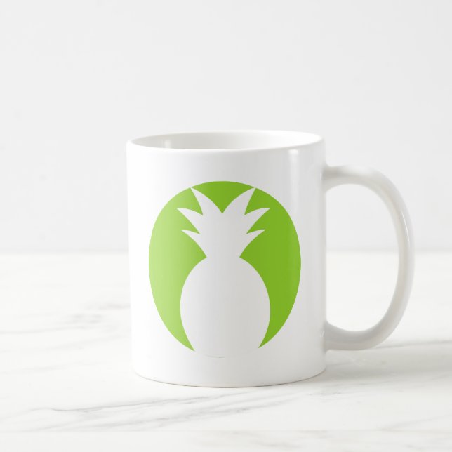 Caneca De Café Gráfico bem-vindo do abacaxi (Direita)