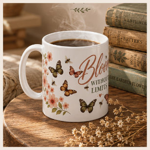 Caneca De Café Gráfico Boho Bloom Sem Limites
