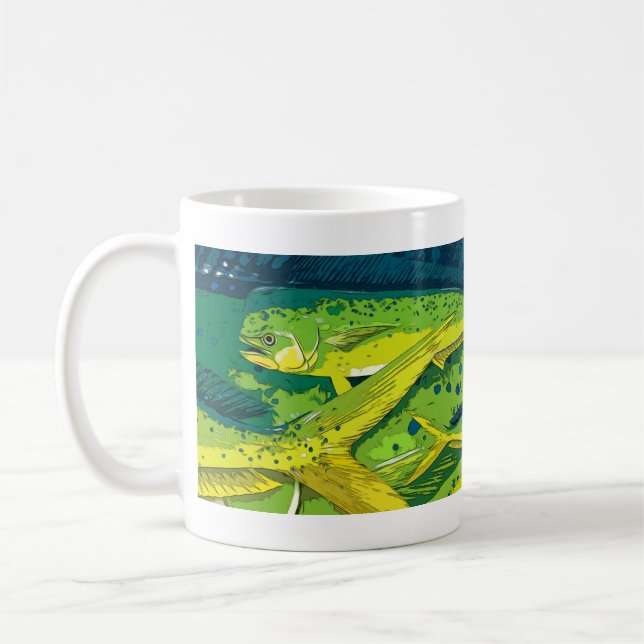 Caneca De Café Gráfico comum de golfinhos (Esquerda)