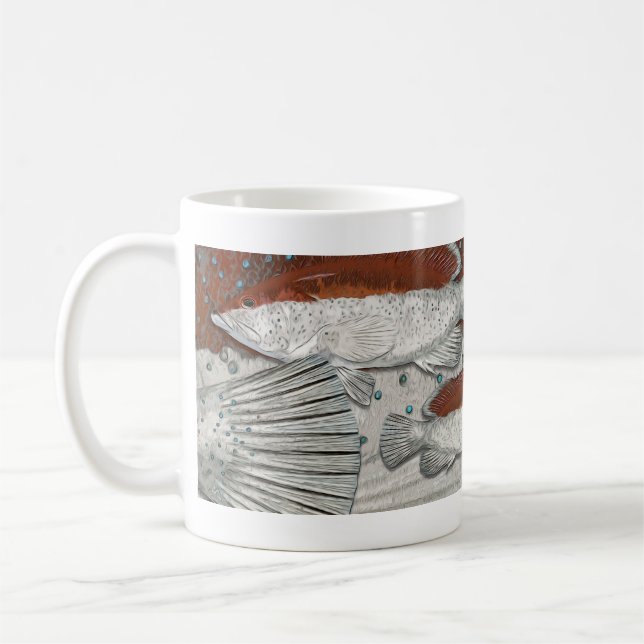 Caneca De Café gráfico Coney Grouper Bicolor Phase (Esquerda)