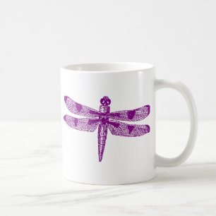 Caneca De Café Gráfico da libélula