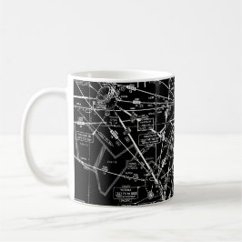 Caneca De Café Gráfico de Aviação