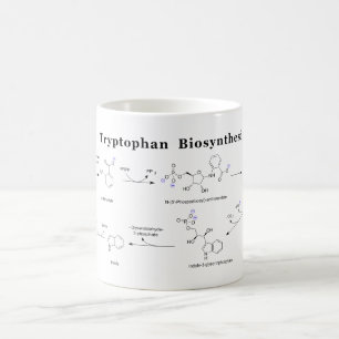 Caneca De Café Gráfico de Biosíntese do Triptofano