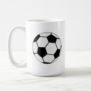 Caneca De Café Gráfico de Bola de Futebol Clássico Fã de Esportes