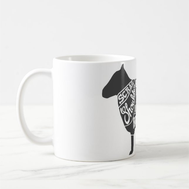 Caneca De Café Gráfico de Botões de Lâmpada (Esquerda)