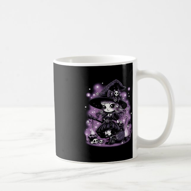 Caneca De Café Gráfico de Bruxas de Halloween de Charmes Místicos (Direita)