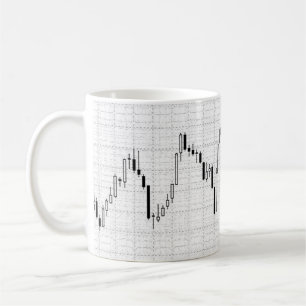 Caneca De Café Gráfico de candlesticks Forex