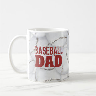 Caneca De Café Gráfico de esportes bonitos com Pai de beisebol s