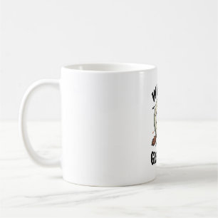 Caneca De Café Gráfico de Esqueleto de Bruxa Cumprimentos de Brux