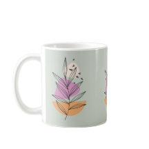 Gráfico de folha moderno com fundo azul pálido