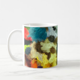 Caneca De Café gráfico de fundo abstrato psíquico moído