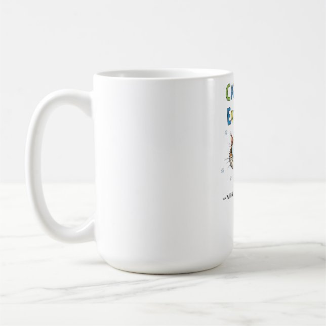 Caneca De Café Gráfico de Gatos Engraçado com T-Shirt Texto Quirk (Esquerda)