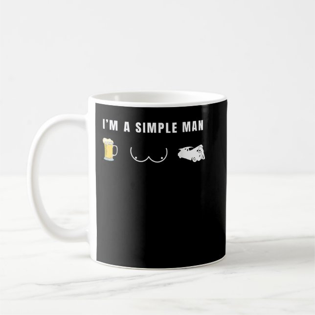 Caneca De Café Gráfico de Humor Mecânico Engraçado (Esquerda)