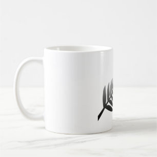 Caneca De Café Gráfico de Rugby T Silver Fern da Nova Zelândia