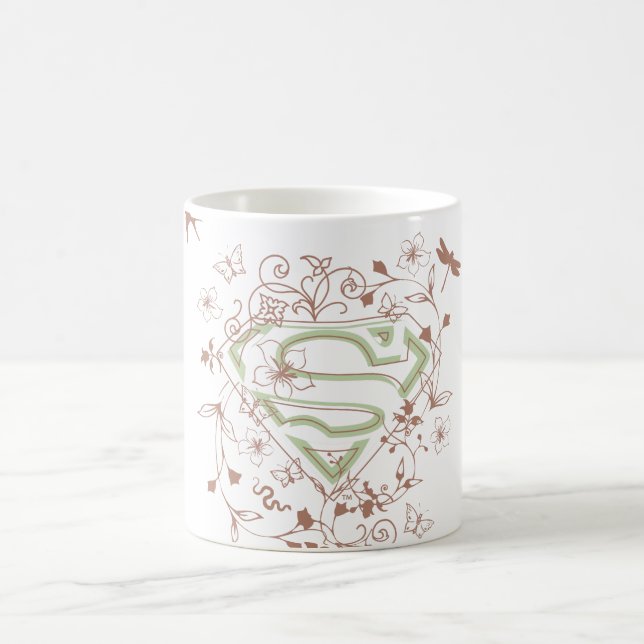 Caneca De Café Gráfico de Supergirl Paint Splatter (Centro)