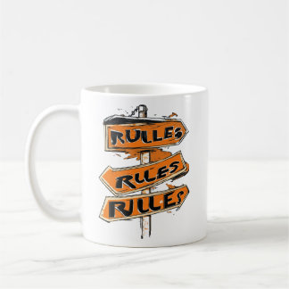 Caneca De Café Gráfico de tendências para regras