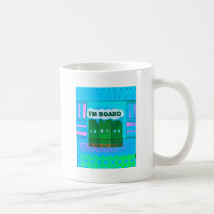 Caneca De Café Gráfico Inspirador Engraçado Eu Estou entediado Ar