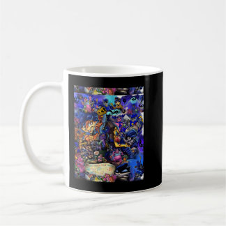 Caneca De Café Gráfico Sly Cooper Collage em quadrinhos