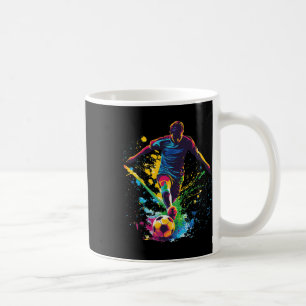 Caneca De Café Gráficos de jogador de futebol Ll