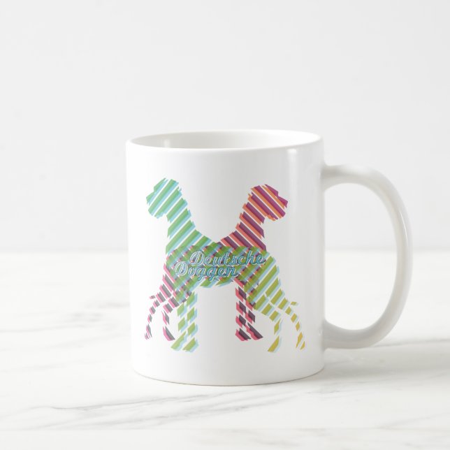 Caneca De Café gráficos do Grande Dinamarquês (Direita)