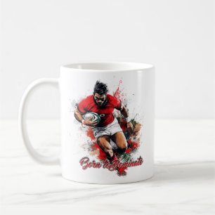 Caneca De Café Gráficos e Texto para Fãs de Futebol