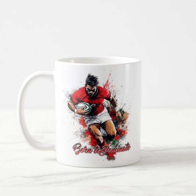 Caneca De Café Gráficos e Texto para Fãs de Futebol (Esquerda)