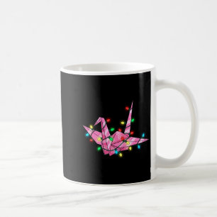 Caneca De Café Gráficos Engraçados de Natal de Origami Amante de