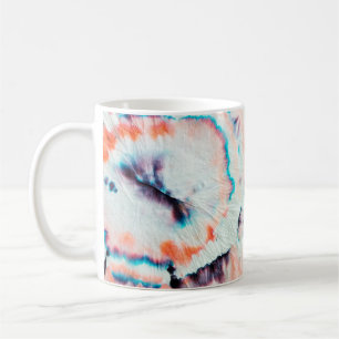 Caneca De Café Grafite de Arte Suja do outono. Tie Dye Shibori. B
