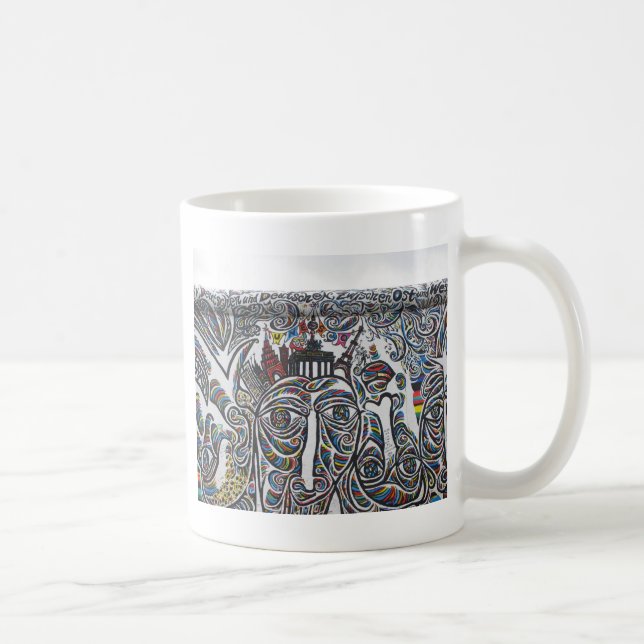 Caneca De Café Grafite do Muro de Berlim Oriental (Direita)