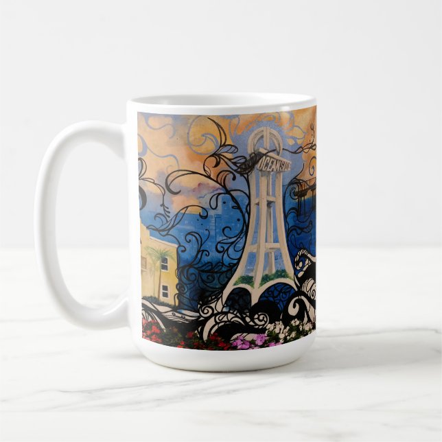 Caneca De Café Grafite Oceanside Mug (Esquerda)