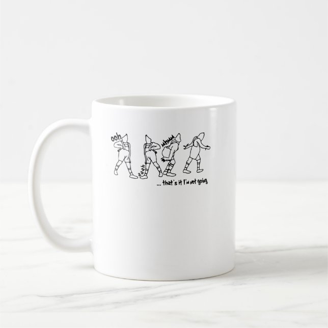 Caneca De Café gralha engraçada natal 3 (Esquerda)