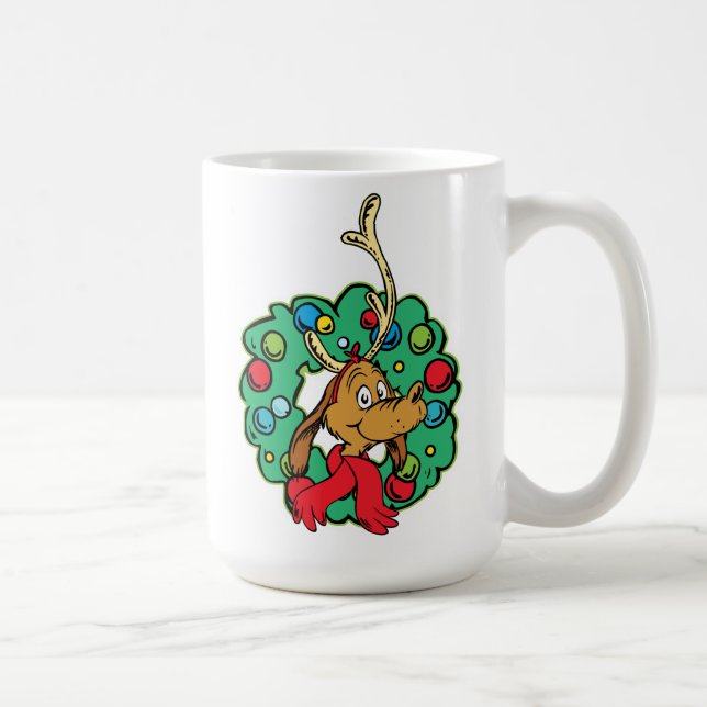 Caneca De Café Gralha | Max Christmas Wreath (Direita)
