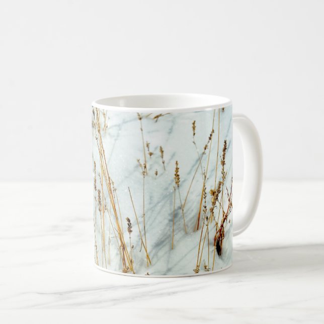 Caneca De Café Grama na Neve (Frente Esquerda)