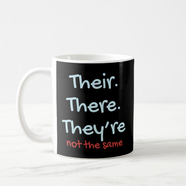 Caneca De Café Gramática Inglesa Para O Estudante Inglês Lá (Esquerda)