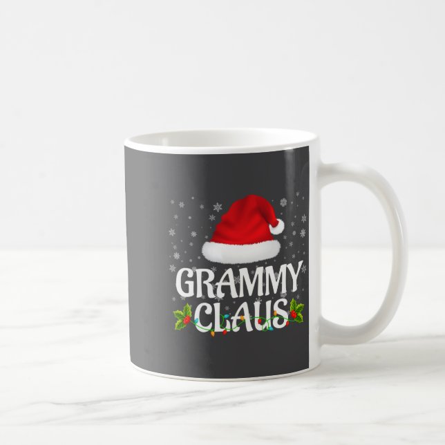 Caneca De Café Grammy Claus Christmas Lights Santa Pajama Family  (Direita)