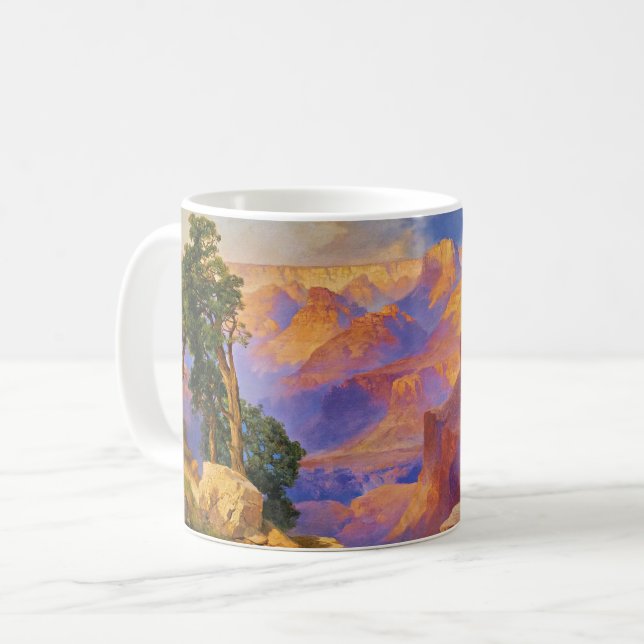 Caneca De Café Grand Canyon com Rainbow (Frente Esquerda)