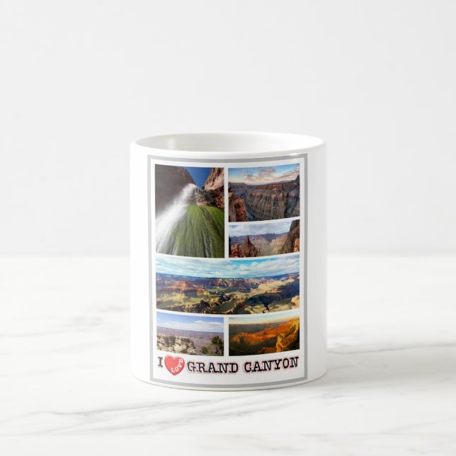Caneca De Café Grand Canyon - I Love - USA - (Centro)