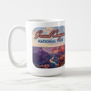Caneca De Café Grand Canyon National Park Arizona Retro