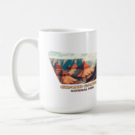 Caneca De Café Grand Canyon National Park Arizona Retro