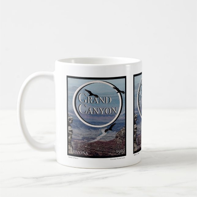 Caneca De Café Grand Canyon Poster (Esquerda)