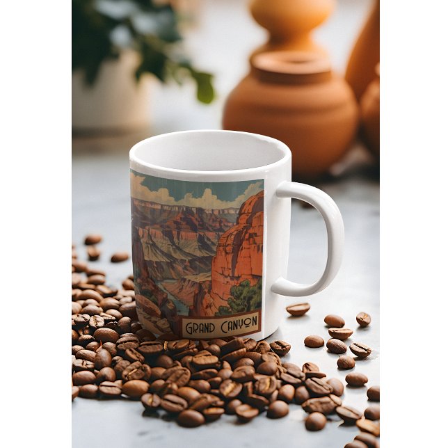 Caneca De Café Grand Canyon - Viagem Design (Criador carregado)